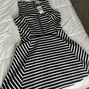 NEW! Michael Kors A-line dress - silver zipper